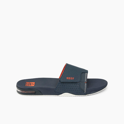 Fanning Slide - Navy/Orange/White