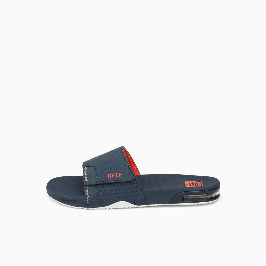 Fanning Slide - Navy/Orange/White