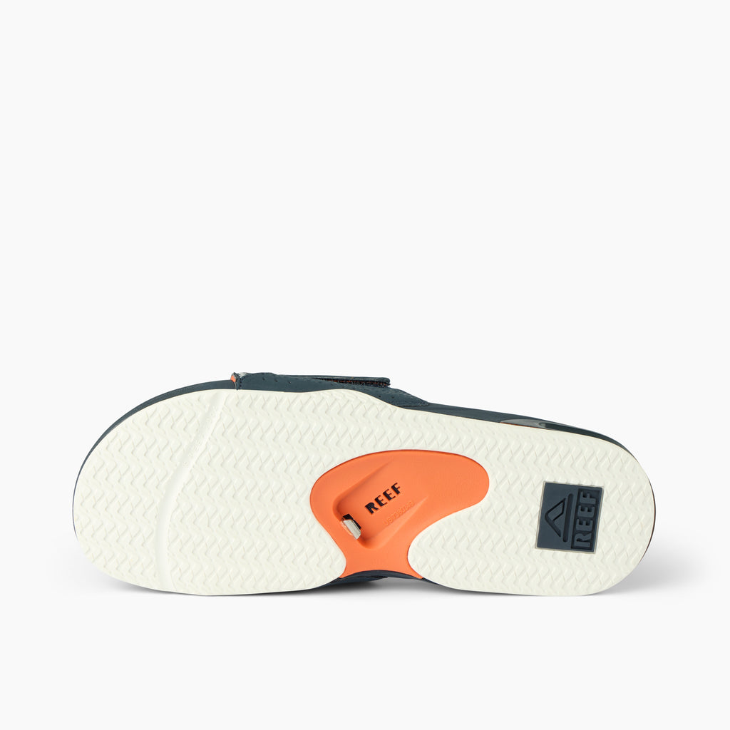 Fanning Slide - Navy/Orange/White