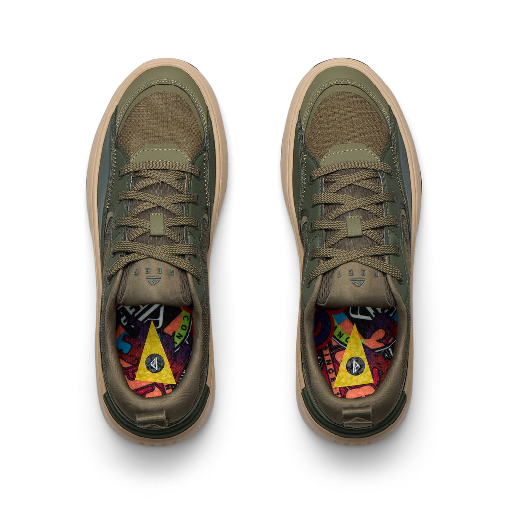 Fanning Shoe - Olive/Tan