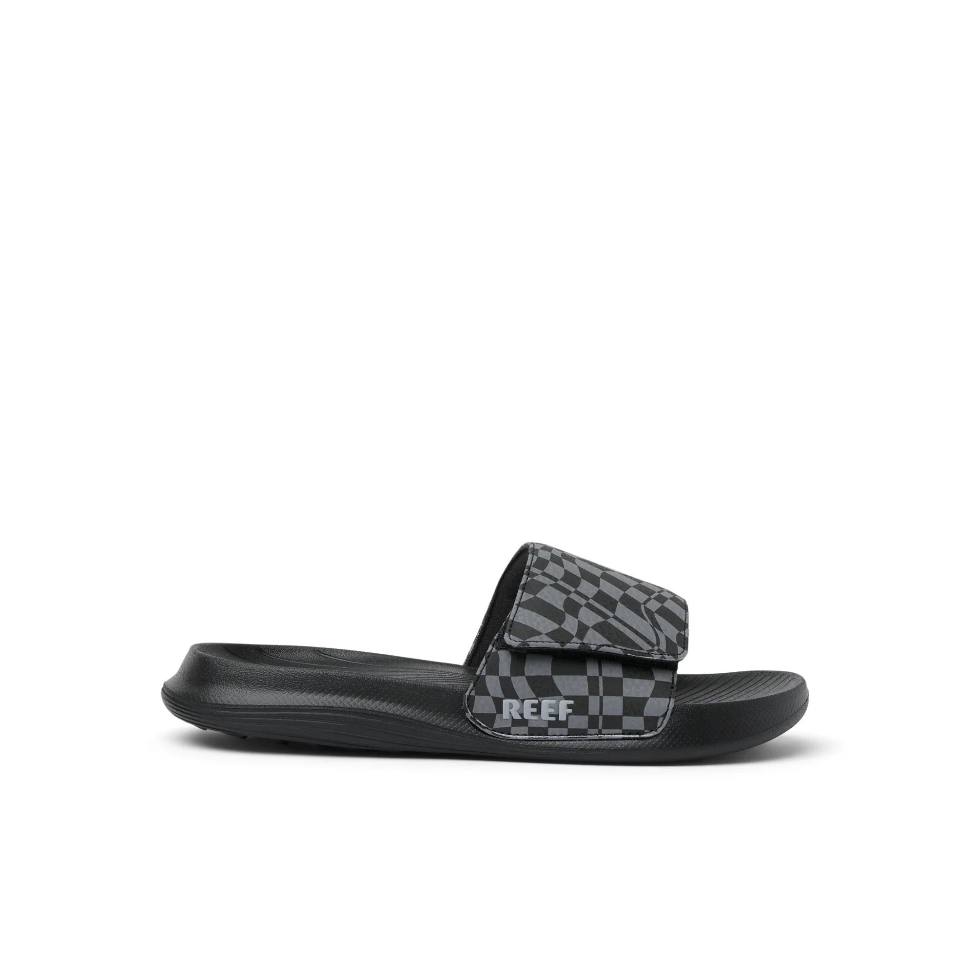 Kids Salty Slide - Black Swell Checker